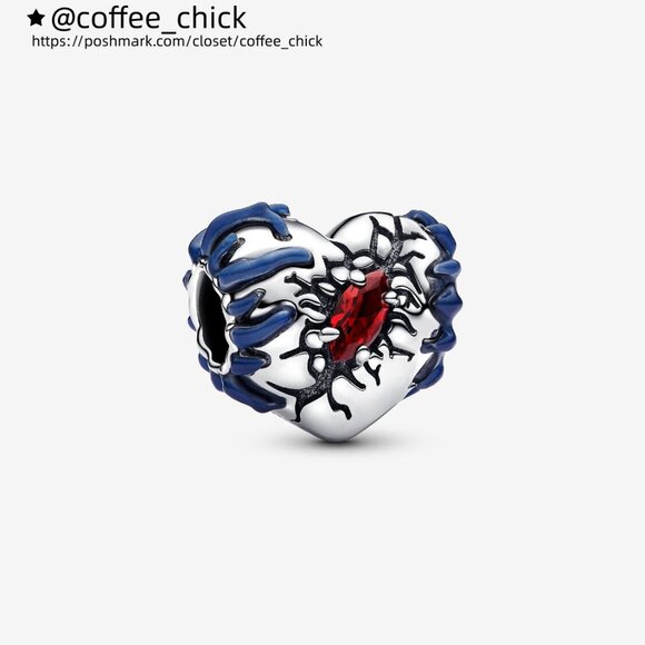Pandora Stranger Things Glow-in-the-dark Heart Charm - Picture 1 of 6